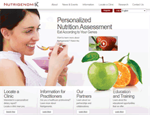 Tablet Screenshot of nutrigenomix.com